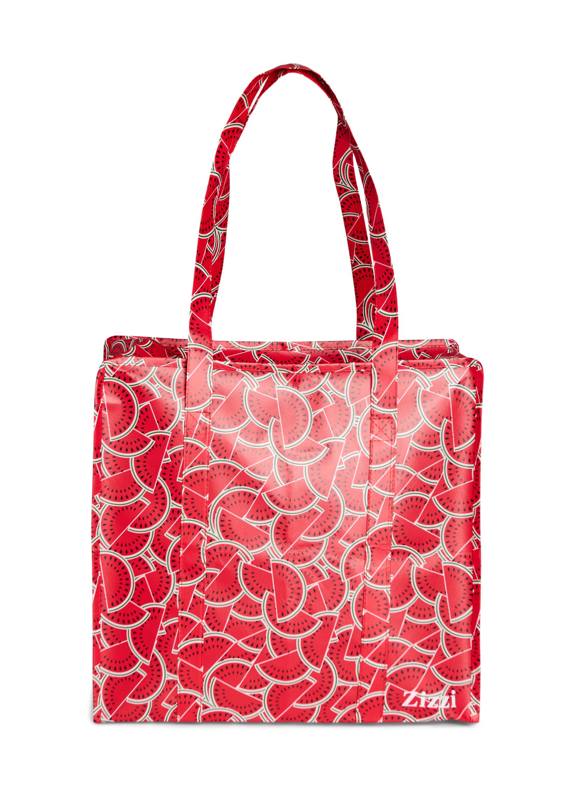 ZizzifashionShopping bag with zipper, Red, Packshot image number 0