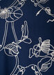 Short-sleeved blouse with embroidered pattern, Blue, Packshot image number 2