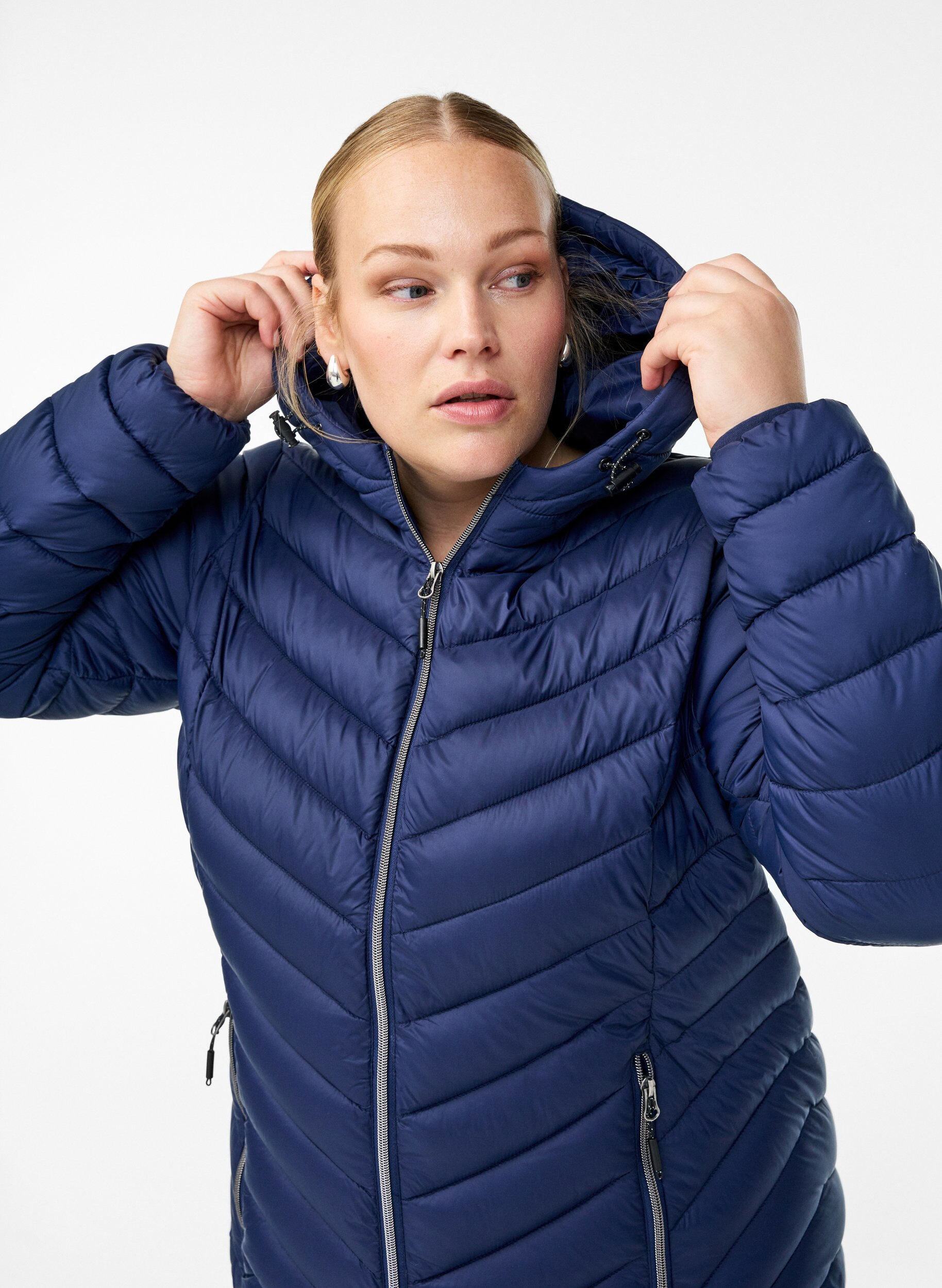 ZizzifashionLightweight jacket with hood, Blue, Model image number 3