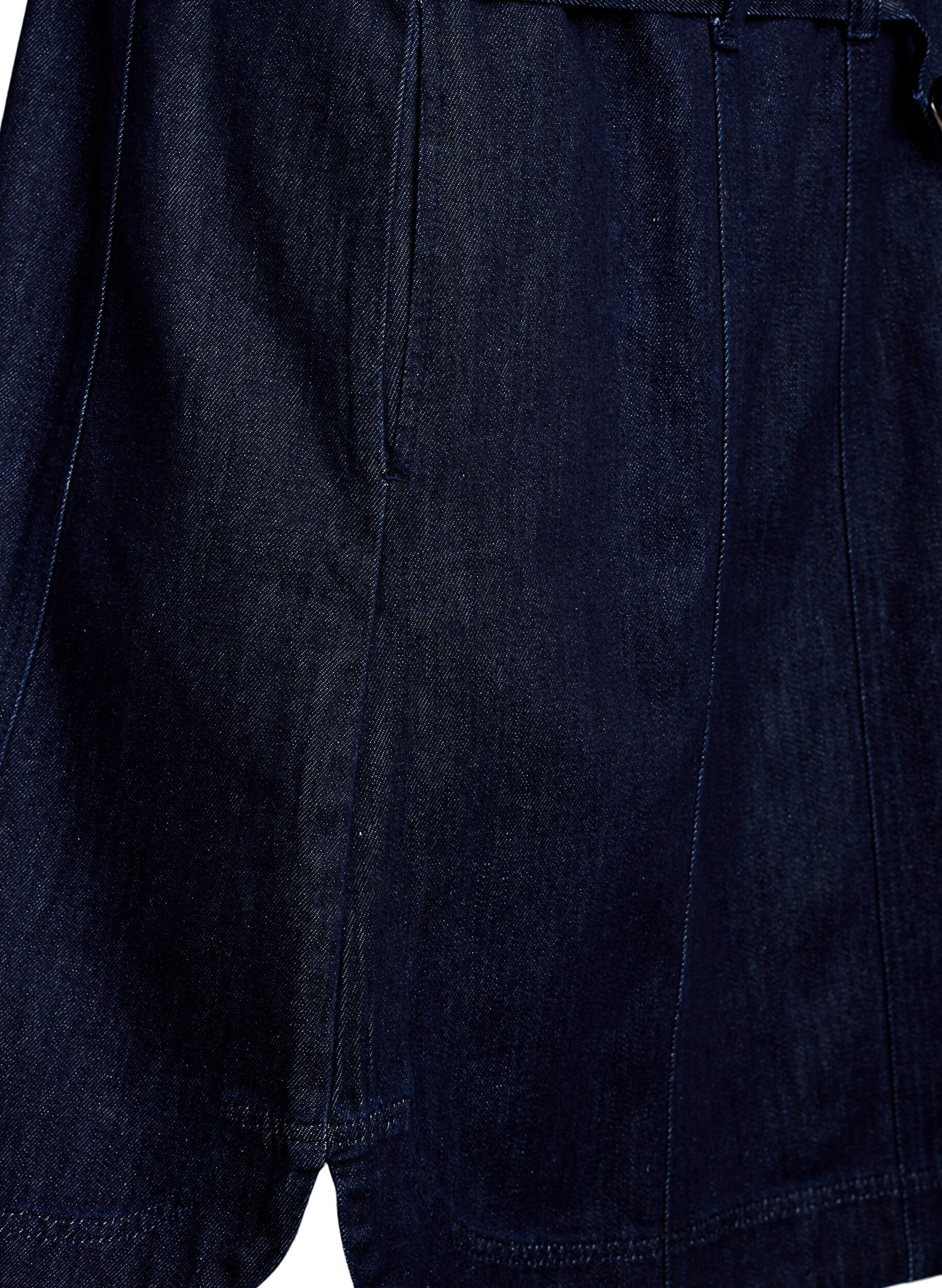 ZizzifashionDenim dress with belt and 3/4-sleeves, Blue, Packshot image number 4
