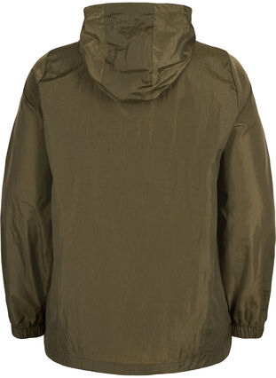 Hooded sports jacket with pockets, Forest Night, Packshot image number 1