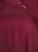 Short-sleeved blouse with diagonal button fastening, Red, Packshot image number 2