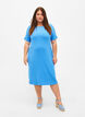 Short-sleeved midi dress in viscose rib quality, Marina, Model image number 0