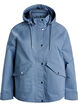 Short spring jacket with detachable hood, Blue, Packshot image number 0