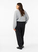 Trousers with cargo pockets and elasticated waist, Black, Model image number 1