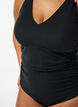 Swimsuit with padded top and cut-out back detail, Black, Model image number 2