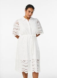 Women's Plus size White Winter dresses (40-64) - Zizzifashion Women's Plus size White Winter dresses (40-64) - Zizzifashion