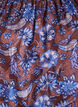 Floral blouse with ruffle sleeves, Brown, Packshot image number 2