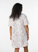 Cotton dress with floral print and broderie anglaise, Vanilla, Model image number 2
