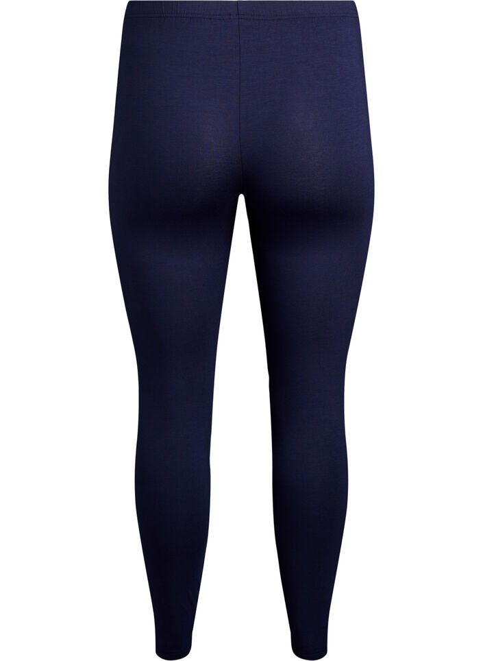 Basic viscose leggings, Blue, Packshot image number 1