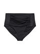 Bikini bottoms with high waist, Black, Packshot image number 0