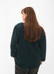 Glitter blouse with puff sleeves, Black Scarab, Model image number 1
