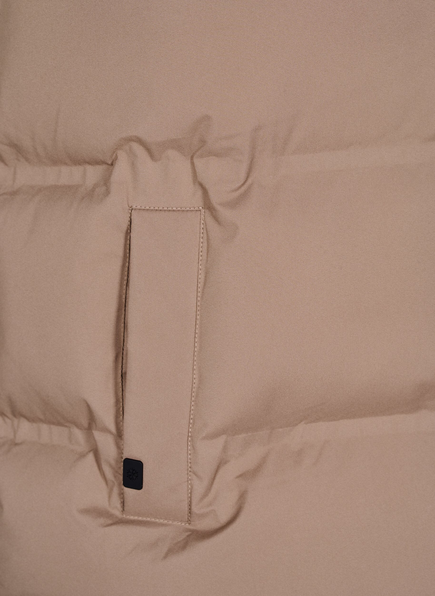 ZizzifashionShort puff vest with high collar, Brown, Packshot image number 3