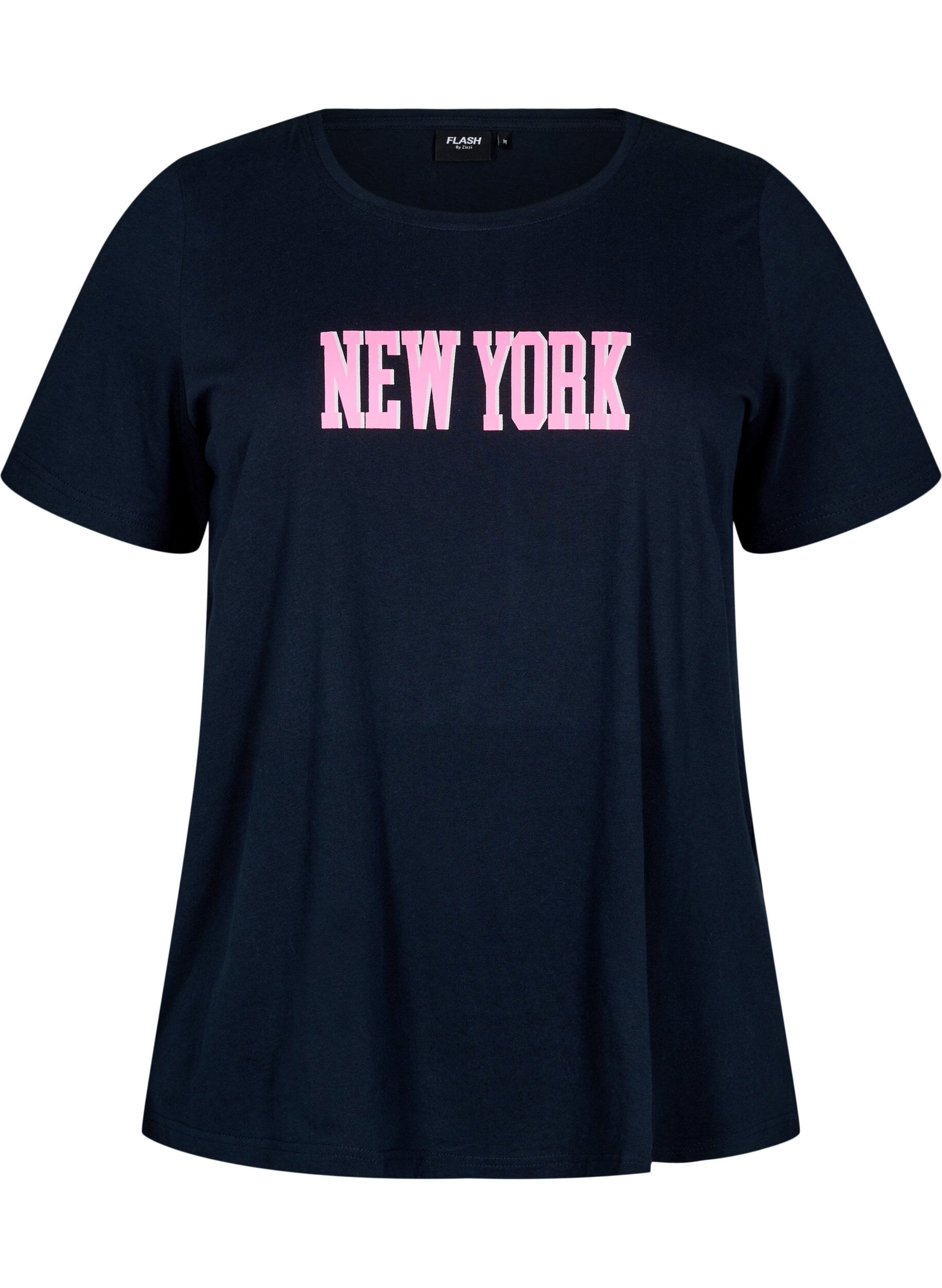 Zizzifashion FLASH - T-shirt with motif, Blue, Packshot image number 0