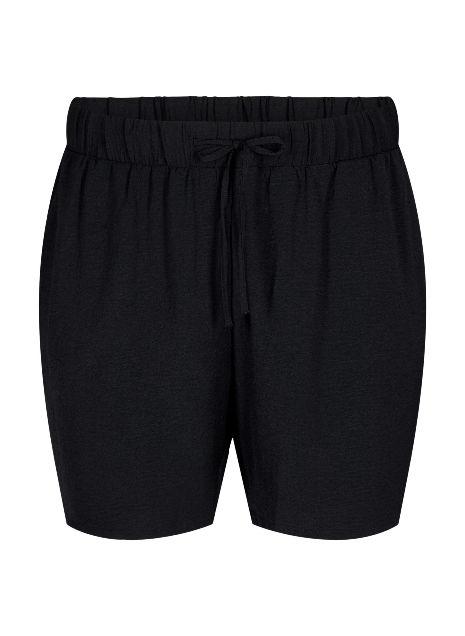 Zizzifashion Shorts with pockets and elastic waistband, Black, Packshot image number 0