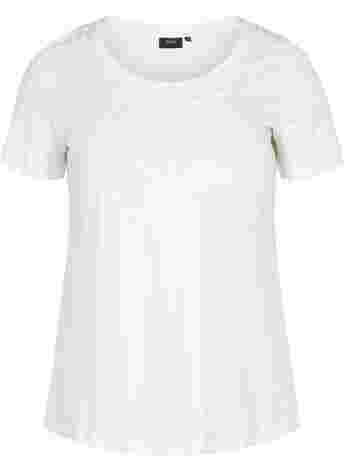 Beaded cotton t-shirt