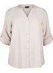 Viscose shirt blouse with 3/4 sleeves, Chateau Gray, Packshot image number 0