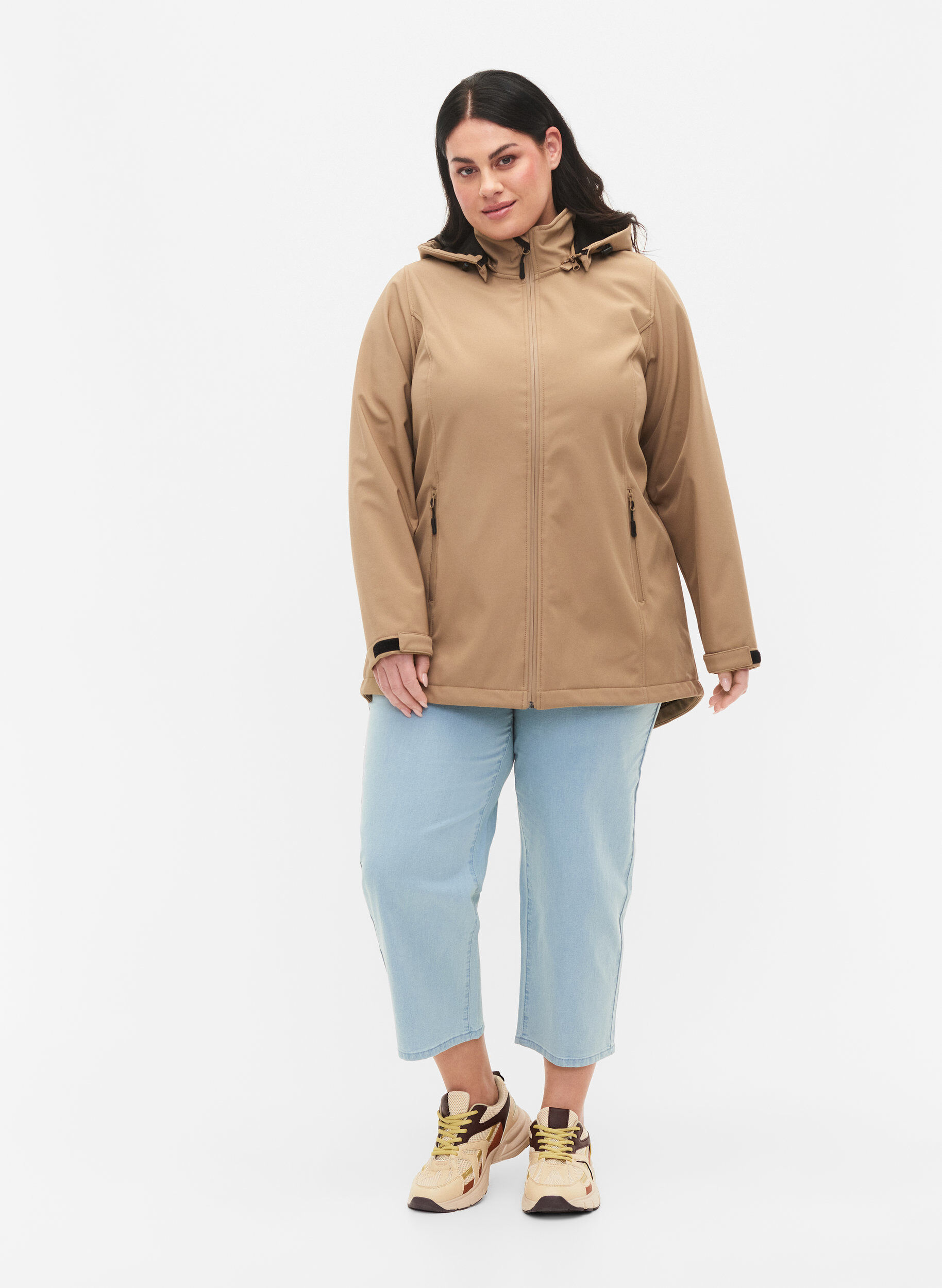 Zizzifashion Softshell jacket with detachable hood, Amphora, Model image number 2