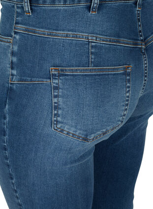 High-waisted Amy jeans with push-up effect, Blue denim, Packshot image number 3