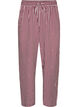 Loose night trousers with stripes and hearts, Dark Bordeaux, Packshot image number 0