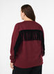 Sweatshirt with fringes, Dark Bordeaux, Model image number 2