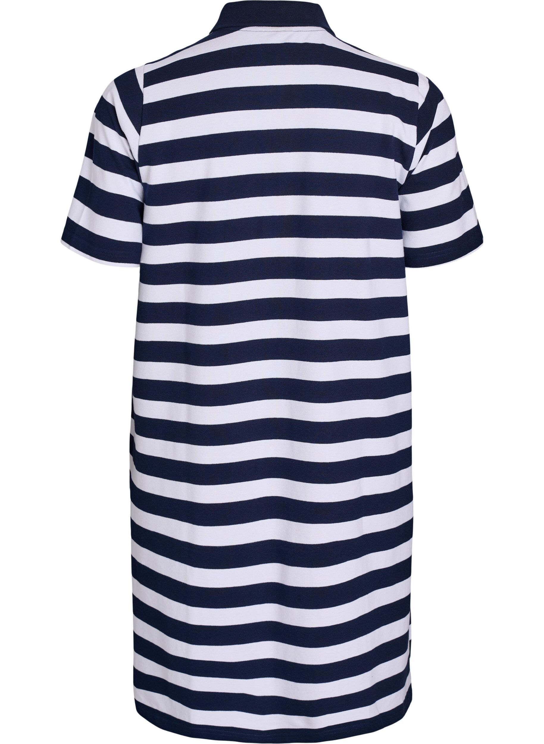Zizzifashion Short A-line polo dress, Blue, Packshot image number 1