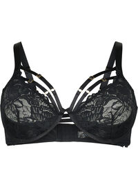 Full cover bra with lace and strings