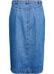 Denim maxi skirt with tie belt, Blue, Packshot image number 1