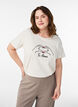 T-shirt with motif, White, Model image number 0