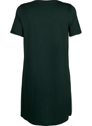 Short-sleeved nightgown in organic cotton, Scarab Enthusiast, Packshot image number 1