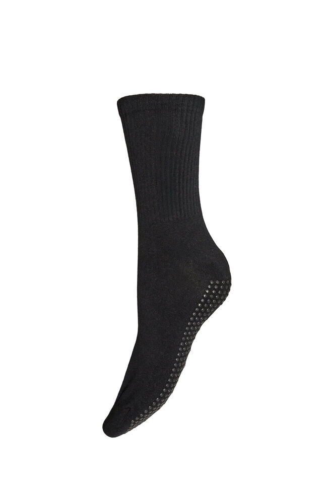 2-pack of reformer socks with non-slip grips, Black, Packshot image number 3