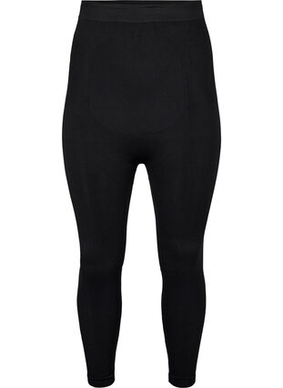 Shapewear leggings with high waist, Black, Packshot image number 0