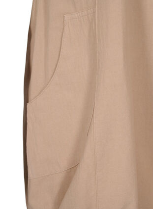 Short sleeve cotton dress, Light Taupe, Packshot image number 3