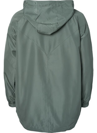 Short jacket with hood and adjustable bottom, Laurel Wreath, Packshot image number 1