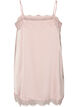 Long satin top with lace edges, 9990, Packshot image number 1