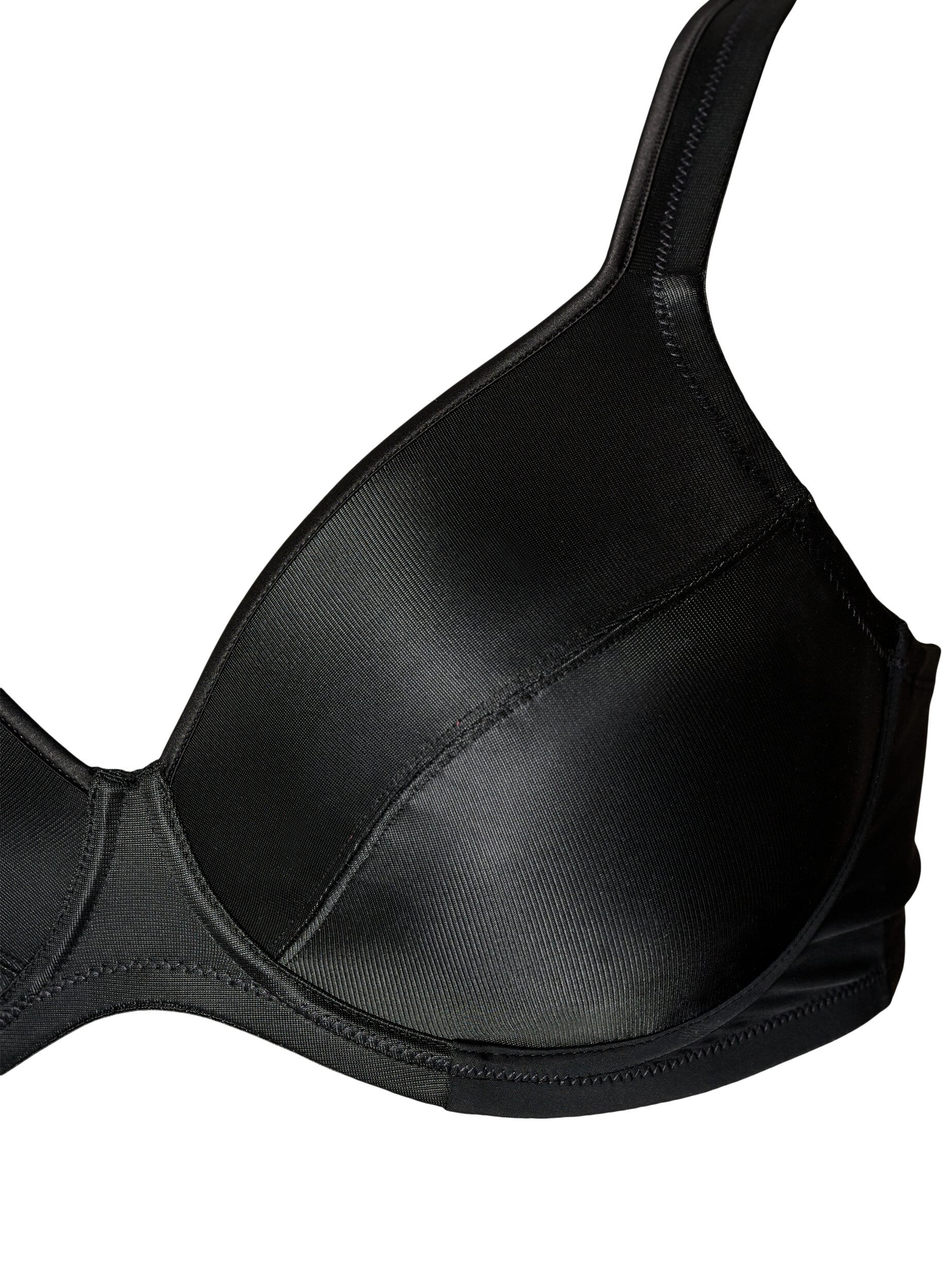 ZizzifashionHigh support bra with moulded cups, Black, Packshot image number 2