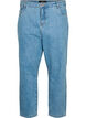 Cropped Mille jeans with high waist, Light blue denim, Packshot image number 0