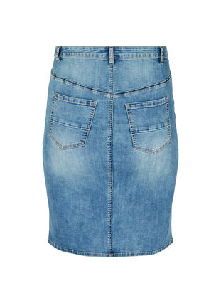 Denim skirt with pockets, Blue denim, Packshot image number 1