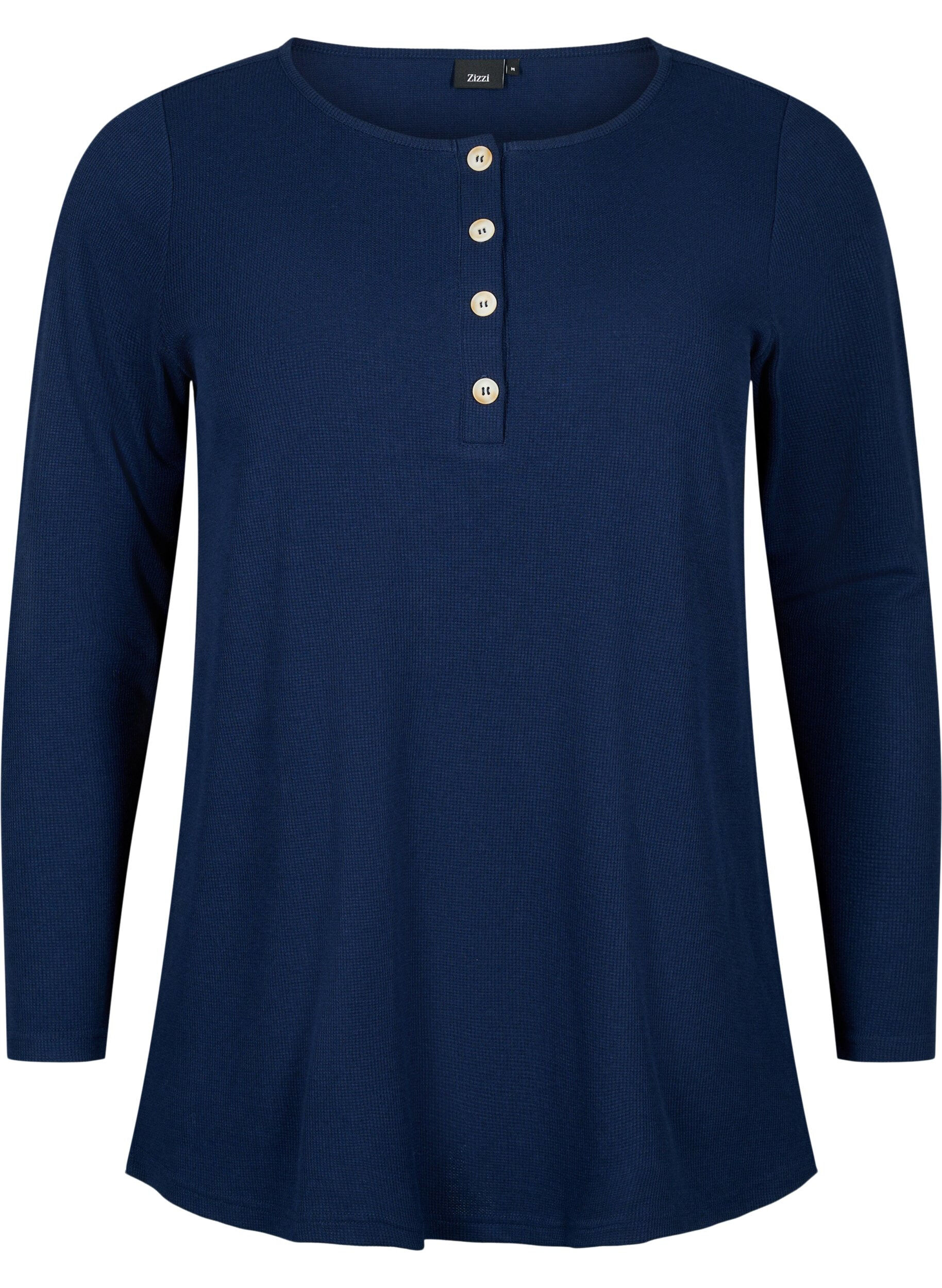 Zizzifashion Nightshirt with long sleeves, Navy Blazer, Packshot image number 0