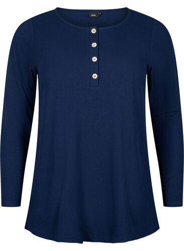 Nightshirt with long sleeves, Navy Blazer, Packshot image number 0