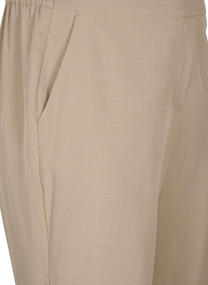 FLASH - Loose trousers with pockets, Weathered Teak Mel, Packshot image number 2