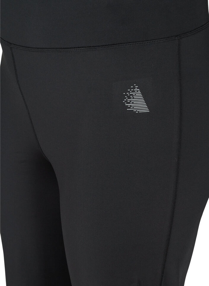 Flared workout bottoms, Black, Packshot image number 2