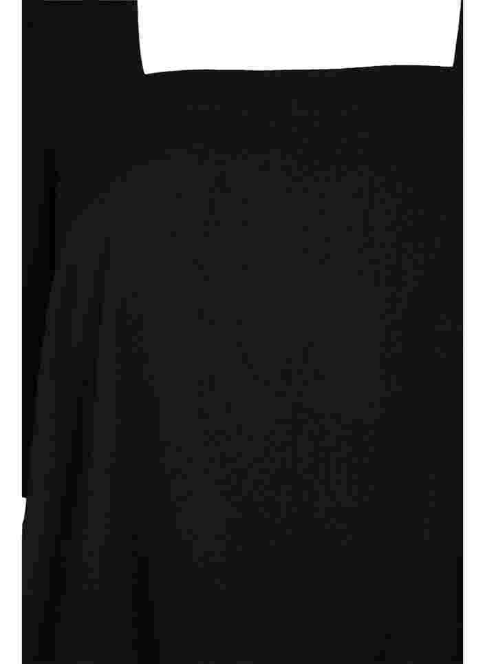 Balloon sleeve blouse, Black, Packshot image number 2