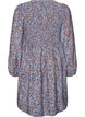 Viscose dress with smock and an all-over pattern, Light Blue, Packshot image number 1