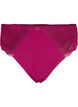 Microfiber thong with lace, Boysenberry, Packshot image number 0