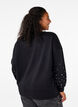Sweatshirt with beads, Black, Model image number 1