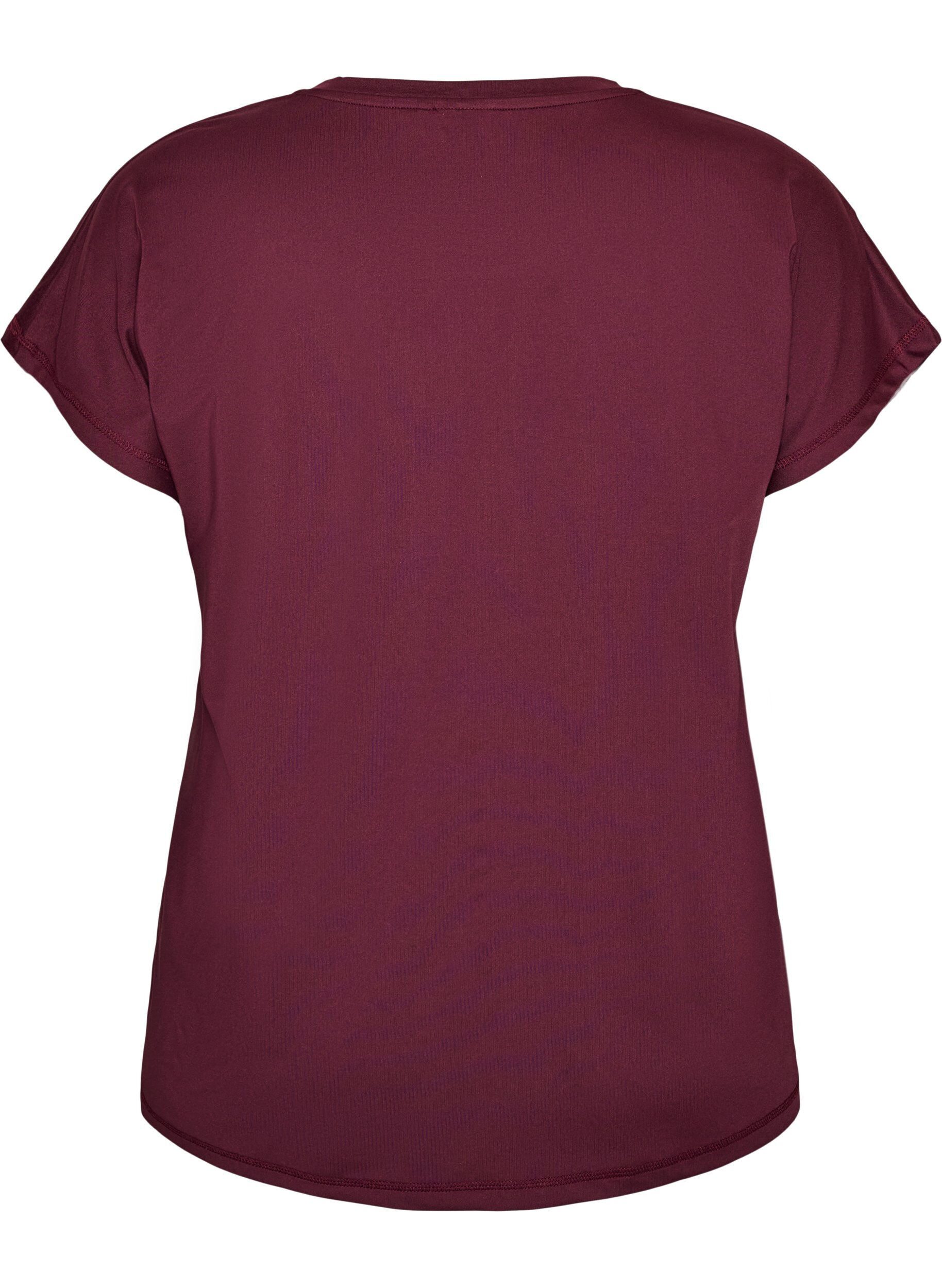ZizzifashionSolid-coloured training T-shirt, Red, Packshot image number 1