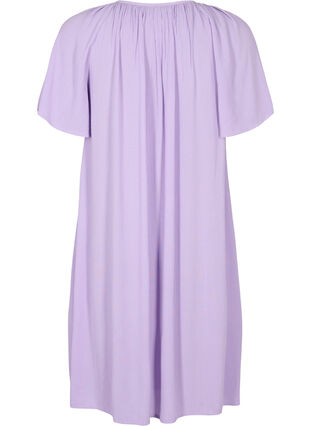 Short-sleeved viscose dress, Lavendula, Packshot image number 1