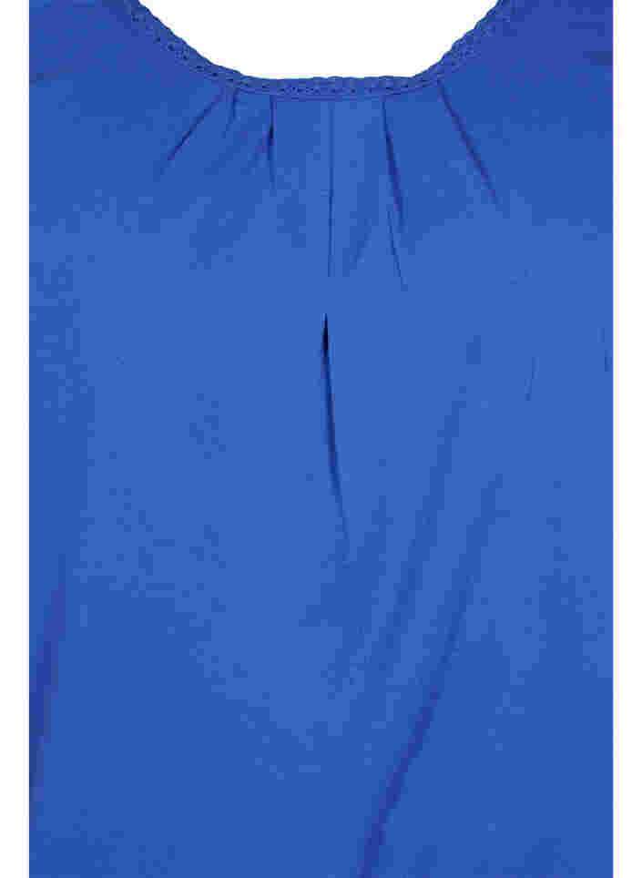 Short-sleeved cotton t-shirt, Dazzling Blue, Packshot image number 2