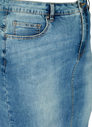 Denim skirt with pockets, Blue denim, Packshot image number 2